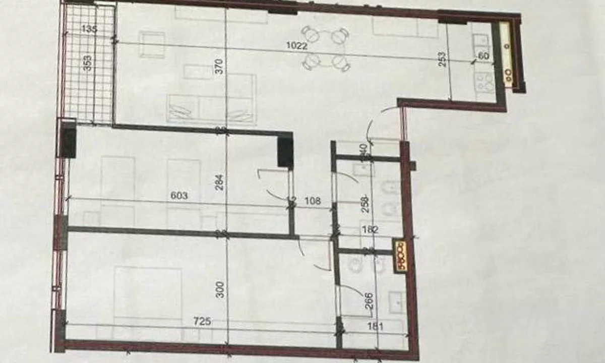 Shtepi ne shitje Apartament ne Tirane, 2+1, Mobilimi Bosh, pa mobiluar, Pagesa 148,600  Euro.