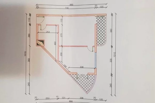House for Sale Apartment in Tirana, 1+1, Furniture Emty, Payment 127,000  Euro.