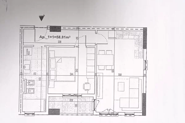 Apartament  per shitje tek "Ring Side"  Paskuqan 1+1 