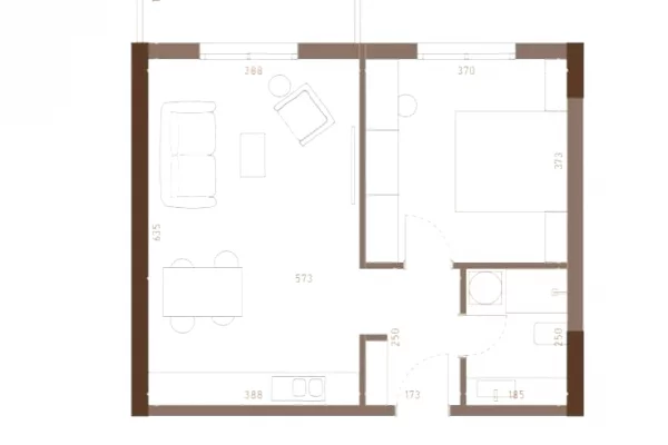 Apartament 1+1 per shitje ne "Golem" Kavaje