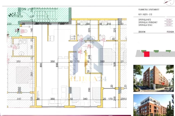 Shtepi ne shitje Apartament ne Tirane, 2+1, Mobilimi E mobiluar, Pagesa 99,579  Euro.