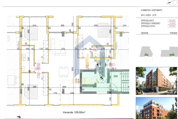 Shtepi ne shitje Apartament ne Tirane, 3+1, Mobilimi Bosh, pa mobiluar, Pagesa 137,037  Euro.
