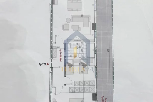 Shtepi ne shitje Apartament ne Tirane, 2+1, Mobilimi Bosh, pa mobiluar, Pagesa 83,871  Euro.