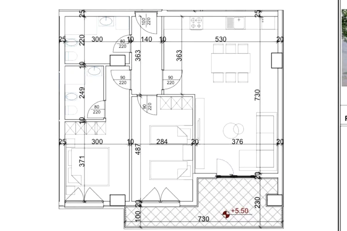 Shtepi ne shitje Apartament ne Tirane, 2+1, Mobilimi Bosh, pa mobiluar, Pagesa 212,000  Euro.