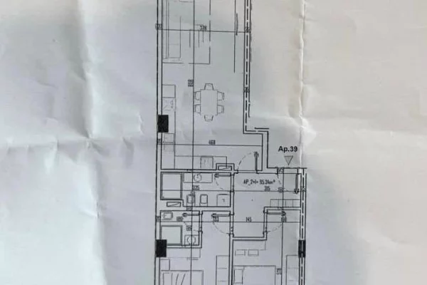 Shtepi ne shitje Apartament ne Tirane, 2+1, Mobilimi Bosh, pa mobiluar, Pagesa 89,577  Euro.