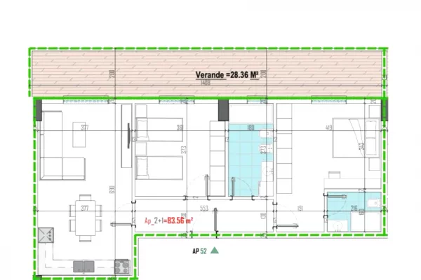 APARTAMENT PER SHITJE 2+1 NE PASKUQAN