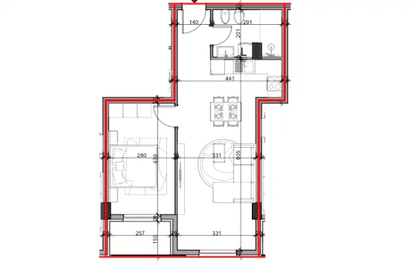 Shtepi ne shitje 1+1 ne Tirane - 80,850 Euro