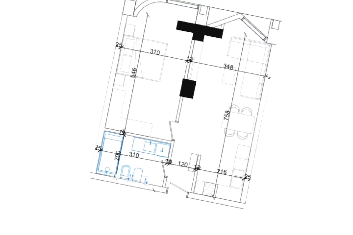 Shtepi ne shitje Apartament ne Tirane, 1+1, Mobilimi Bosh, pa mobiluar, Pagesa 129,060  Euro.