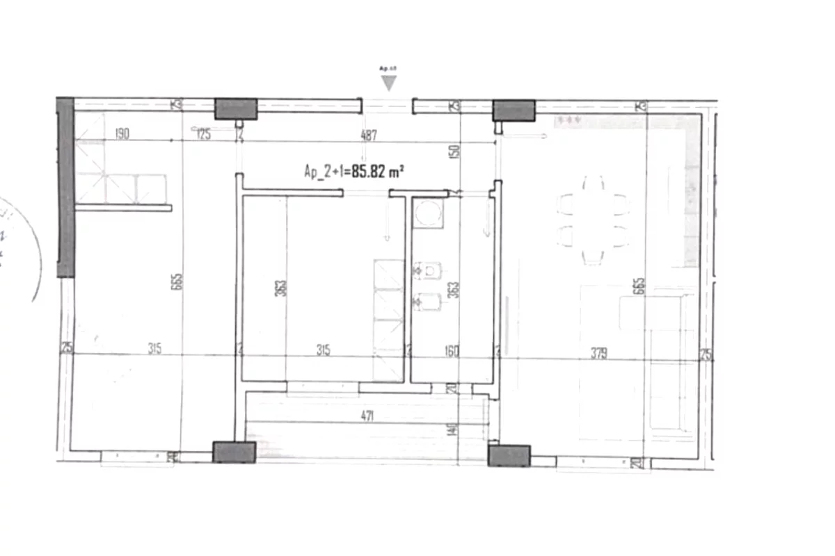 Shtepi ne shitje Apartament ne Tirane, 2+1, Mobilimi Bosh, pa mobiluar, Pagesa 150,000  Euro.
