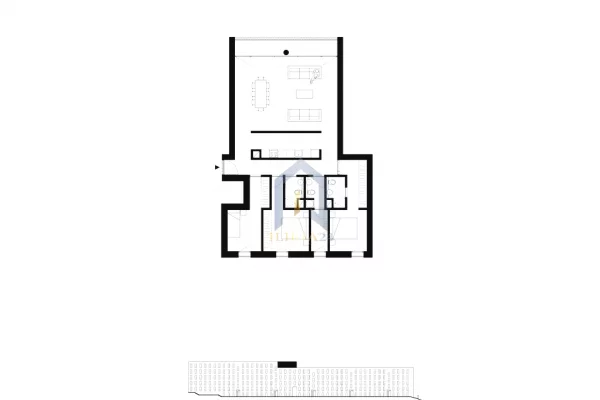 Shtepi ne shitje Apartament ne Tirane, 3+1, Mobilimi Bosh, pa mobiluar, Pagesa 305,805  Euro.