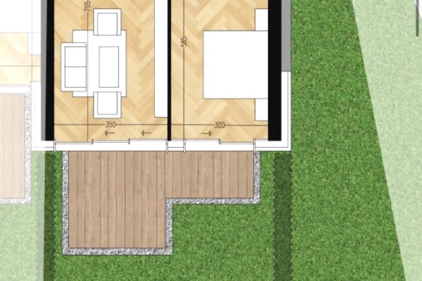 APARTAMENT 1+1 PER SHITJE NE GREEN COAST 2 PALASE