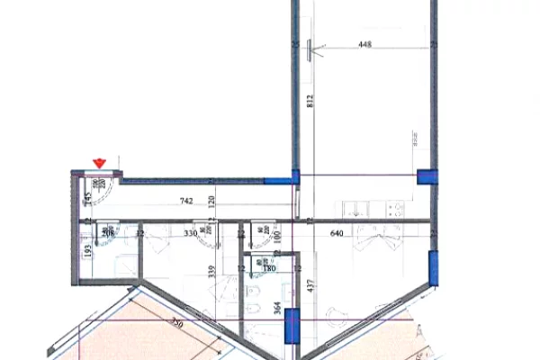 okazion apartament 2+1 per shitje ne Laprake tek COLONNADE RESIDENCE 