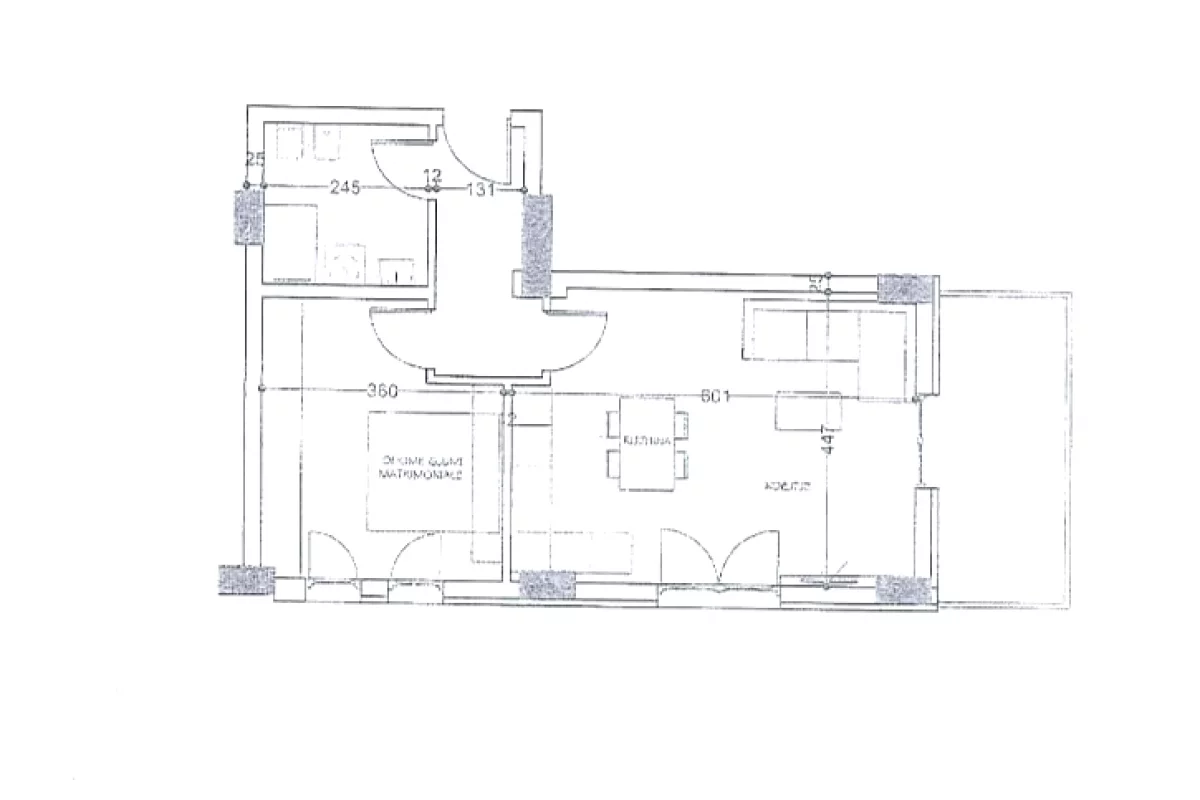 Apartment for sale in Tirana 1+1, Emty
