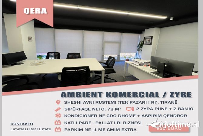 Ambiente Commerciale in Affitto 3+1 a Tirana - 950 Euro