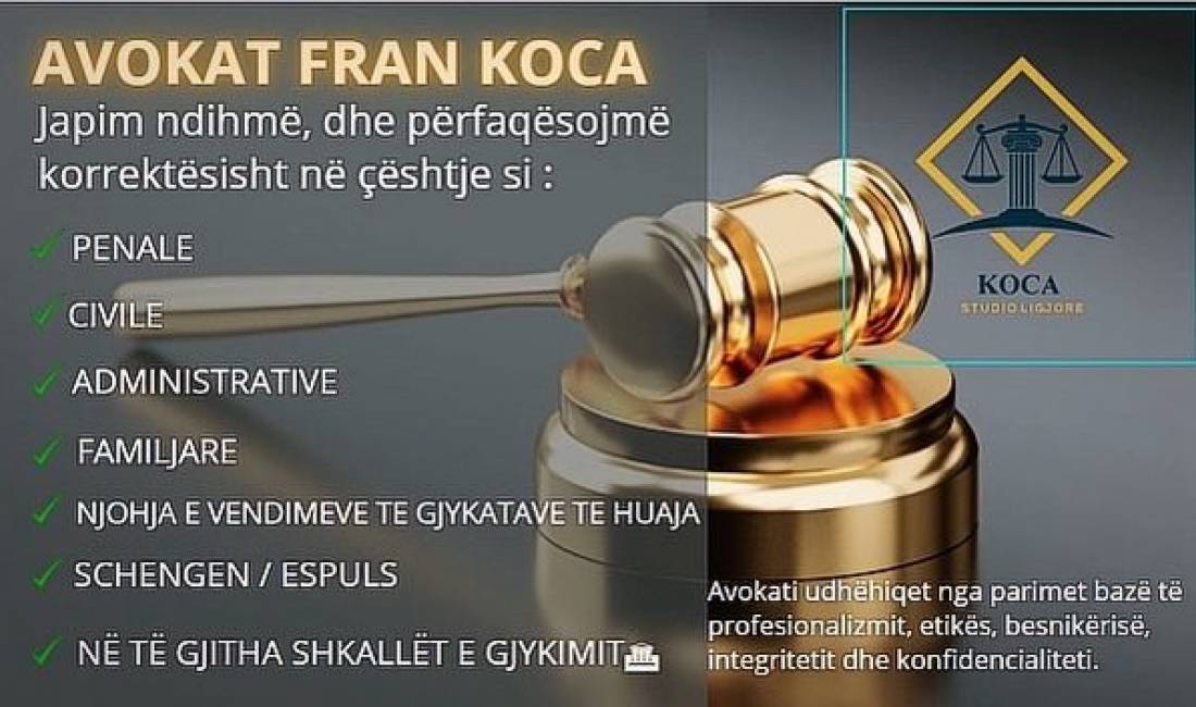 * Ceshtjet Penale, Civile,Familjare, Administrative, Aksidentet Rrugor,  Fshirje Deporte Espulse.