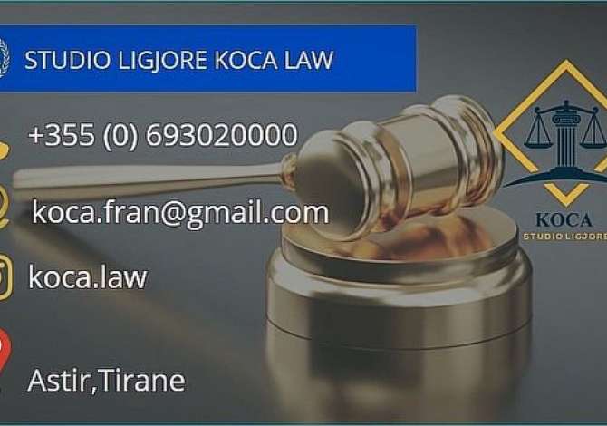 Legal Services in Tirana - 35,000 Leke