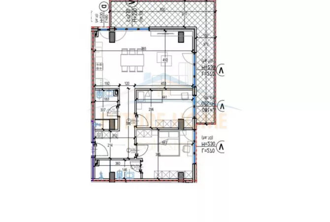 Shtepi ne shitje Apartament ne Tirane, 2+1, Mobilimi Bosh, pa mobiluar, Pagesa 260,000  Euro.