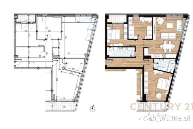 Apartment for sale in Tirana 3+1, Emty