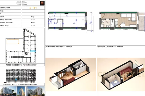 Apartment for sale in Durres Garsoniere, Emty