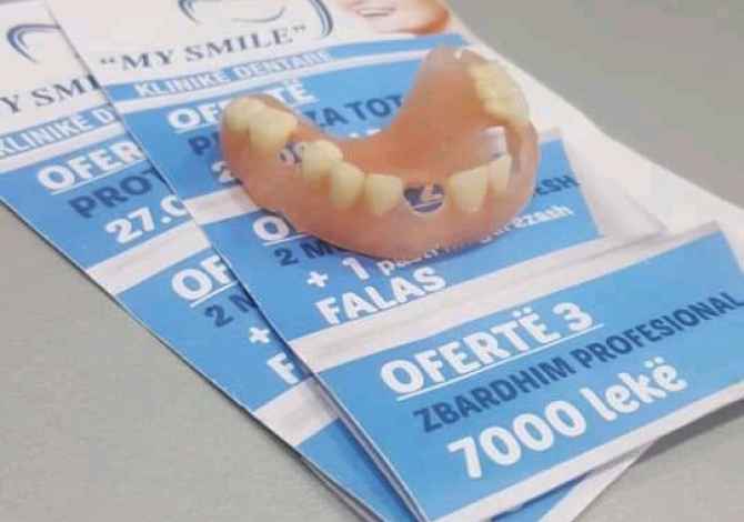 Klinike Dentare My Smile ofron sherbime per Heqje dhembi/dhemballe, Implante dhe Ura Zirkon dhe Porcelan