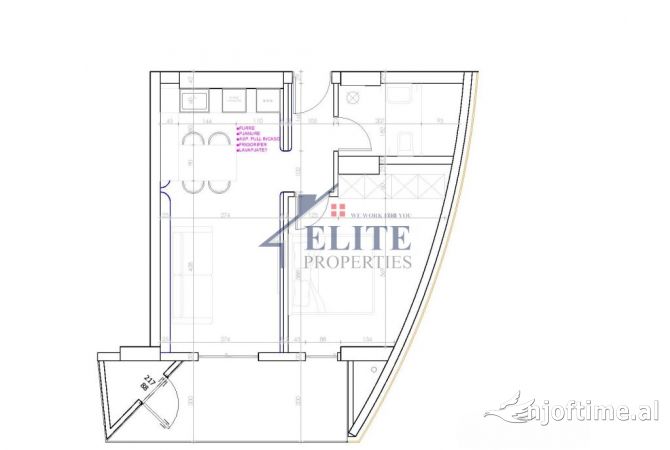 Altana Luxury Residence, apartament 1+1 me qira