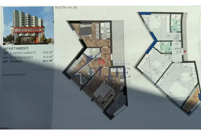 Shtepi ne shitje Apartament ne Tirane, 2+1, Mobilimi Bosh, pa mobiluar, Pagesa 173,520  Euro.