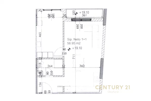 Shtepi ne shitje Apartament ne Tirane, 1+1, Mobilimi Bosh, pa mobiluar, Pagesa 112,600  Euro.