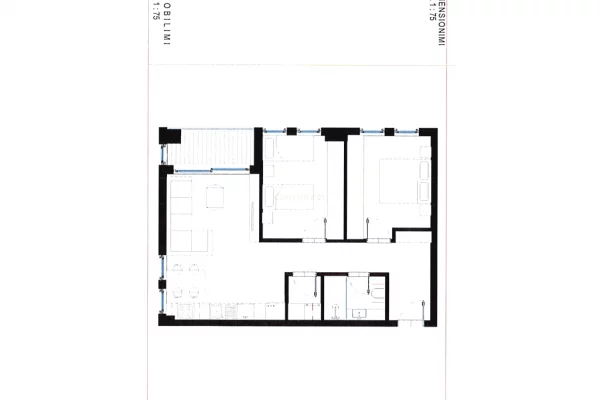 Shtepi ne shitje Apartament ne Tirane, 2+1, Mobilimi Bosh, pa mobiluar, Pagesa 131,000  Euro.
