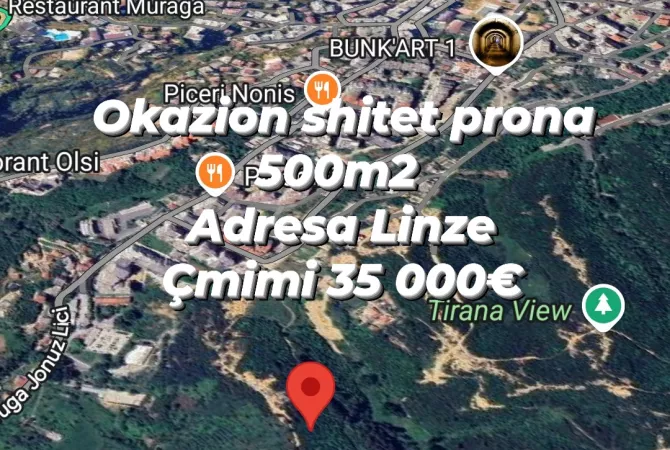 Truall ose Toke ne Tirane - 25,000 Euro