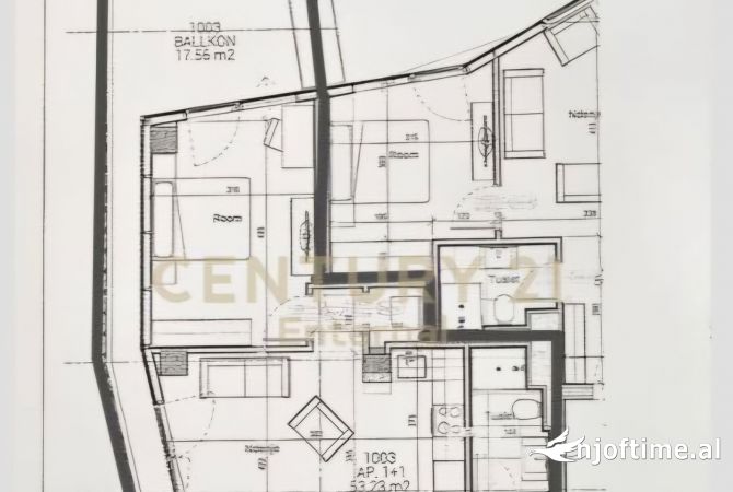 Apartment for sale in Tirana 1+1, Emty