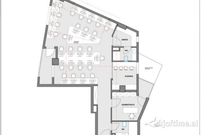 Jepet zyre me qira 147 m2 bulevardi zogu i 1