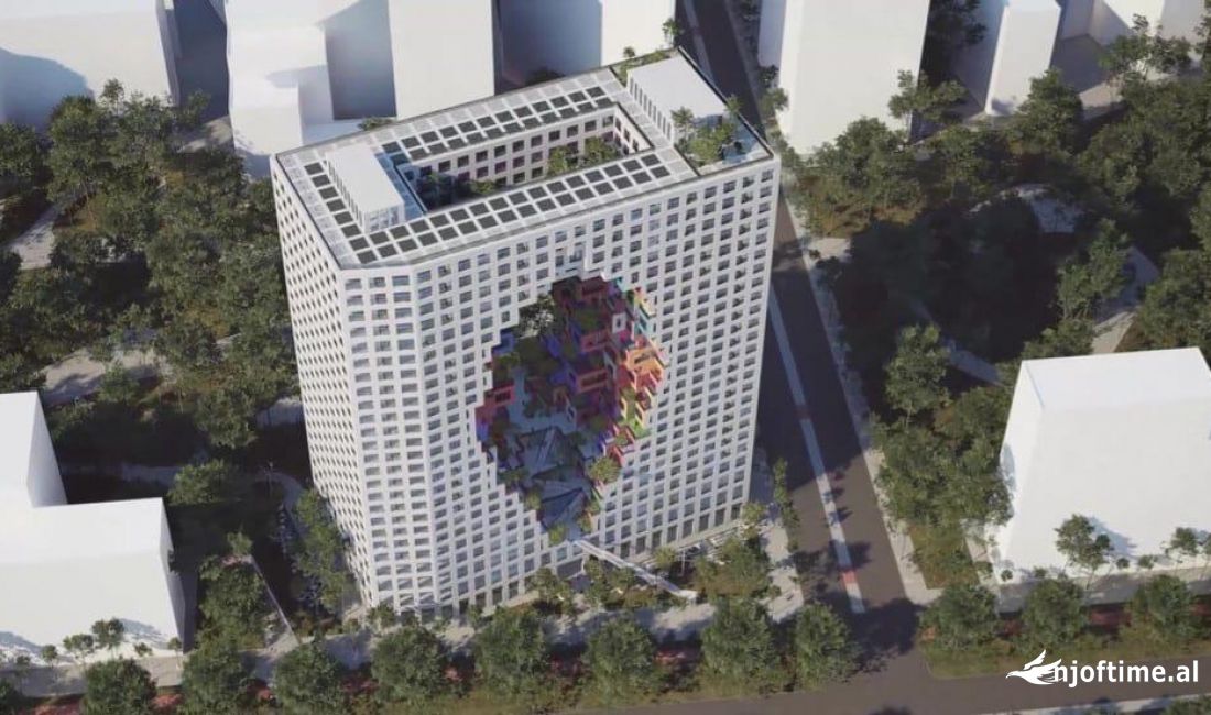 Shtepi ne shitje Apartament ne Tirane, 1+1, Mobilimi Bosh, pa mobiluar, Pagesa 182,400  Euro.