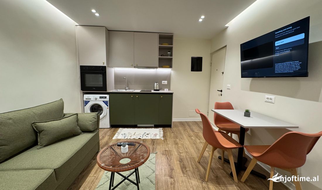 Shtepi ne shitje Apartament ne Tirane, 1+1, Mobilimi E mobiluar, Pagesa 183,999  Euro.