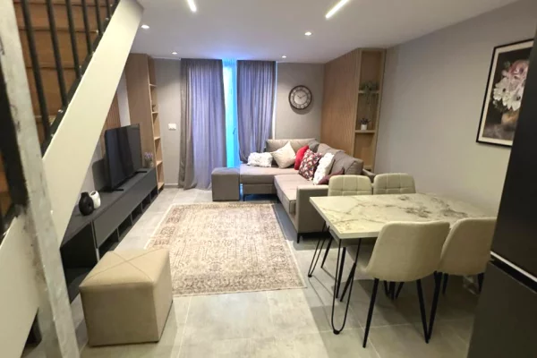 Shtepi ne shitje Duplex(shtepi me 2 kate) ne Tirane, 1+1, Mobilimi E mobiluar, Pagesa 119,009  Euro.
