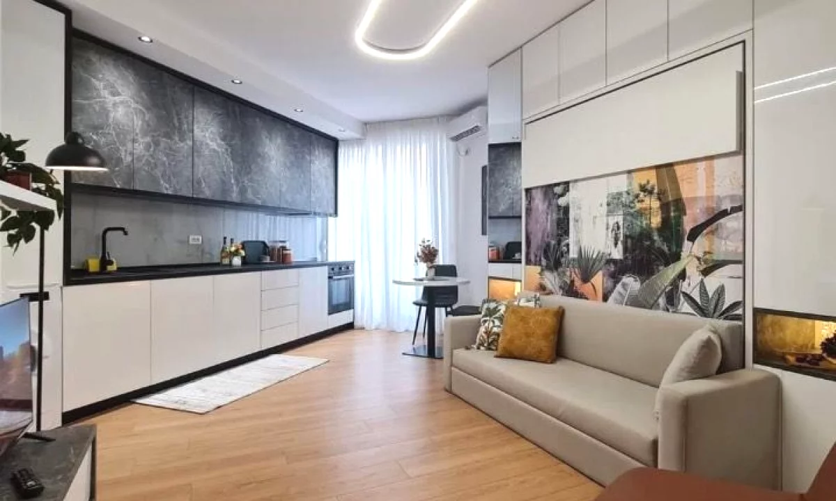 Shtepi ne shitje Apartament ne Tirane, Garsoniere, Mobilimi E mobiluar, Pagesa 82,009  Euro.
