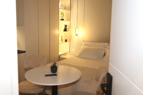 Shtepi ne shitje Apartament ne Tirane, Garsoniere, Mobilimi E mobiluar, Pagesa 220,000  Euro.
