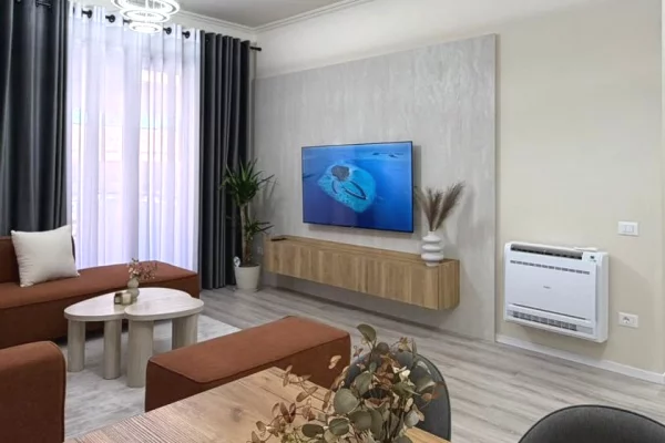Shtepi me qera Apartament ne Tirane, 1+1, Mobilimi E mobiluar, Pagesa 120,000  Leke.