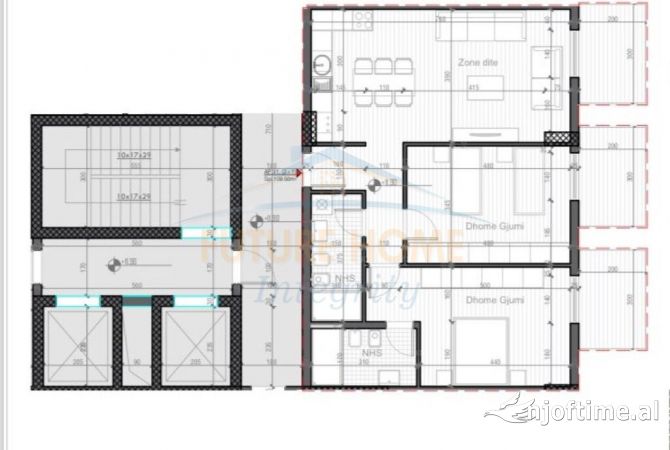 Shtepi ne shitje Apartament ne Tirane, 2+1, Mobilimi Bosh, pa mobiluar, Pagesa 208,000  Euro.