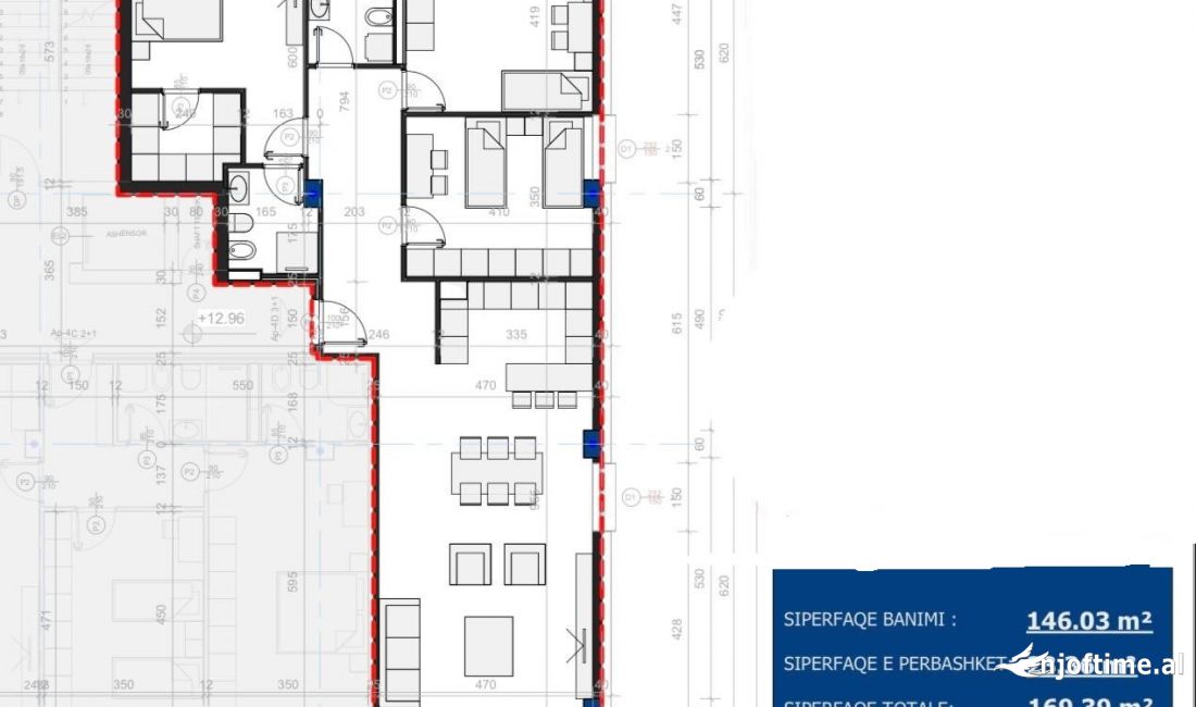 Shtepi ne shitje Apartament ne Tirane, 3+1, Mobilimi Bosh, pa mobiluar, Pagesa 330,000  Euro.