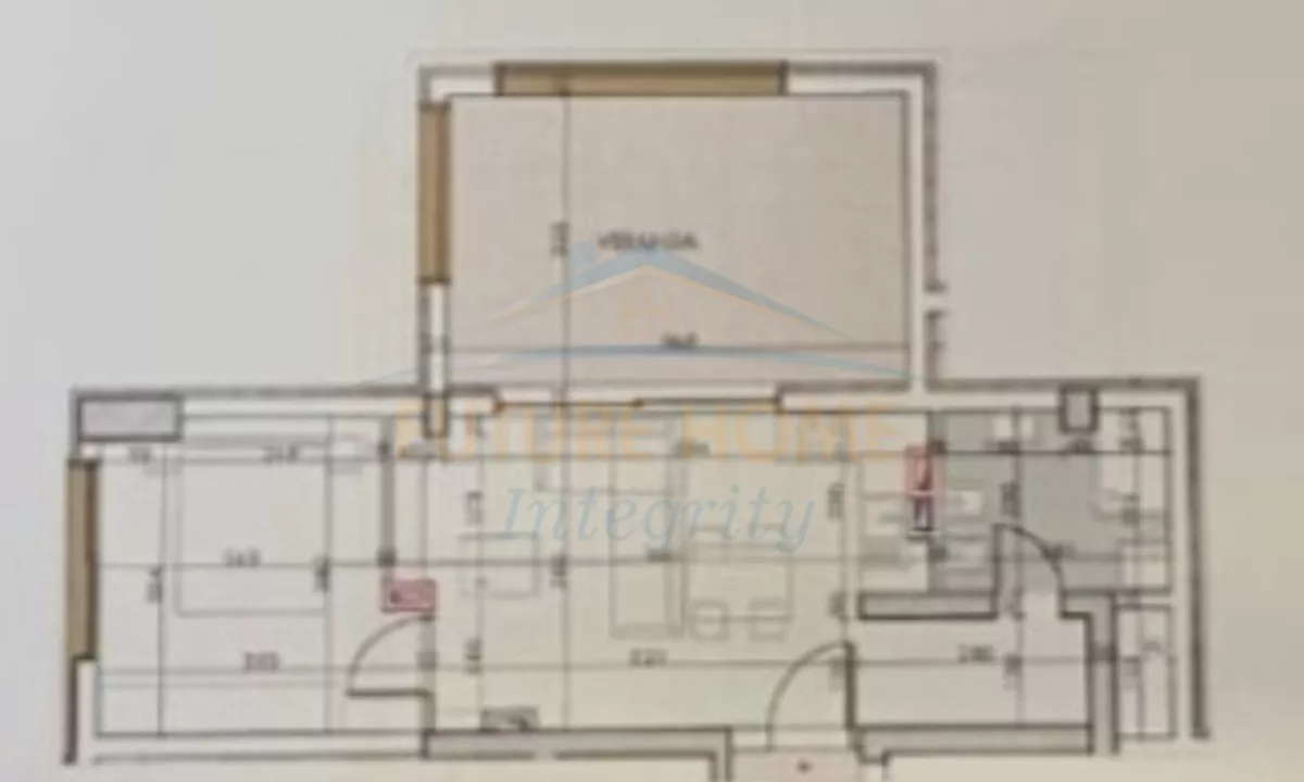 Shtepi ne shitje Apartament ne Tirane, 1+1, Mobilimi Bosh, pa mobiluar, Pagesa 276,684  Euro.