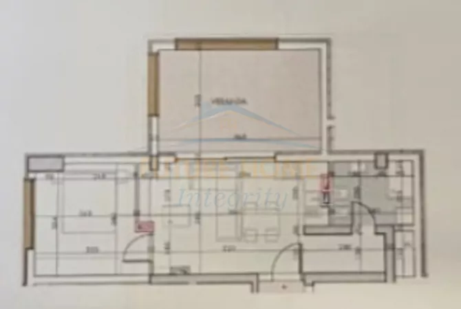 Shitet, Apartament 1+1+Verandë, A.F.A Tower, Tiranë.