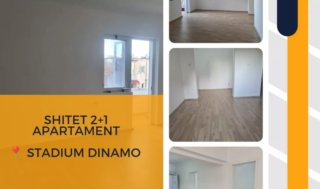Shtepi ne shitje Apartament ne Tirane, 2+1, Mobilimi Bosh, pa mobiluar, Pagesa 155,000  Euro.