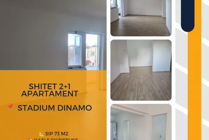Shitet apartament 2+1 📍 Stadium Dinamo afer rruges se Kosovarve 