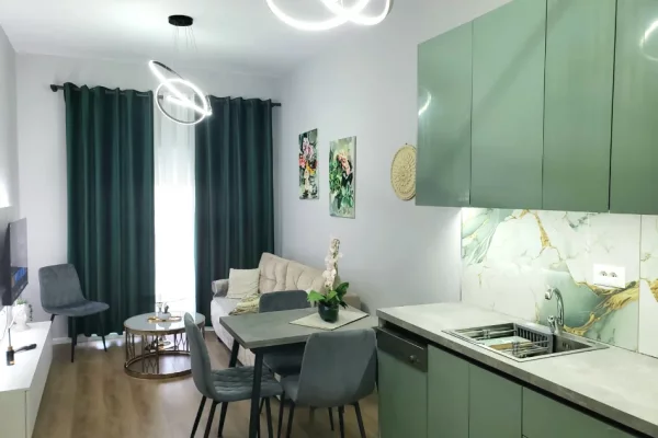 Jepet apartament 1+1+Post Parkimi me qira tek Kompleksi Kadiu , Rruga Ali Demi .