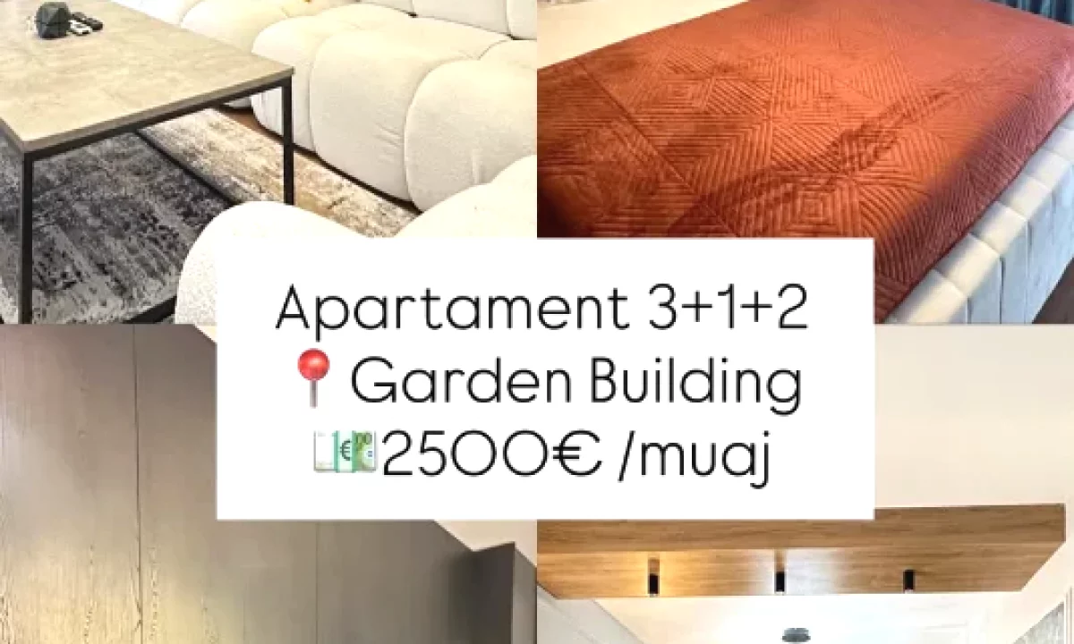Shtepi me qera Apartament ne Tirane, 3+1, Mobilimi E mobiluar, Pagesa 2,500  Euro.