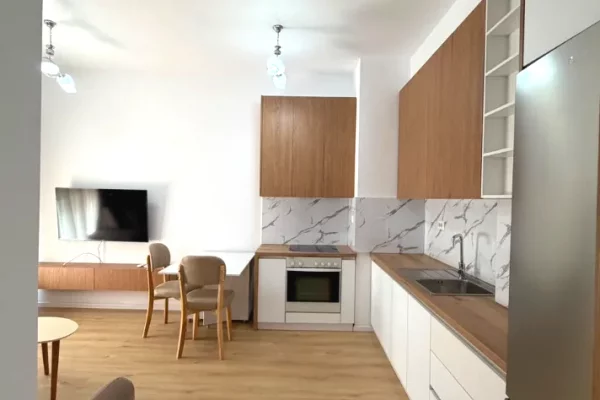 Jepet apartament 1+1 me qira tek Kompleksi Kadiu , Rruga Ali Demi .