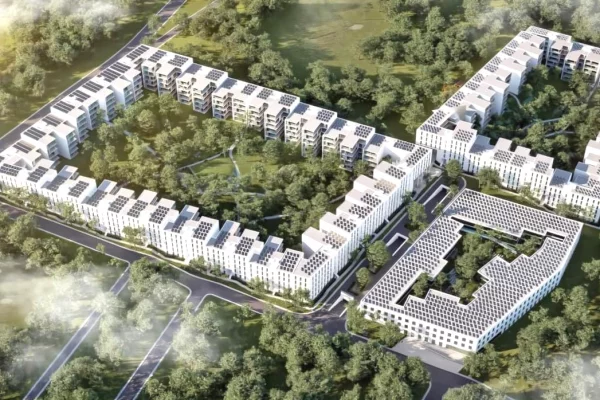 Shitet apartament 2+1 tek Long Hill Residence , Teg  