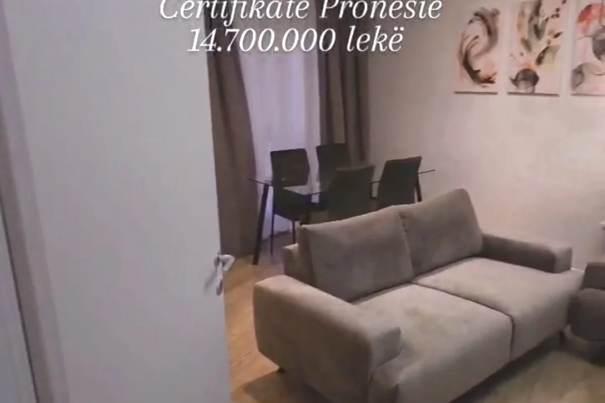 Shtepi ne shitje Apartament ne Tirane, 1+1, Mobilimi E mobiluar, Pagesa 147,000  Euro.