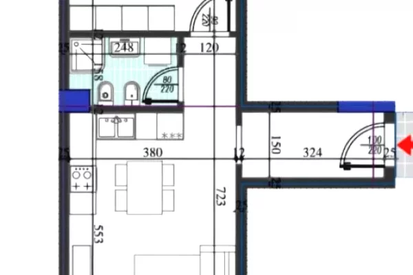 Shtepi ne shitje 1+1 ne Tirane - 128,000 Euro