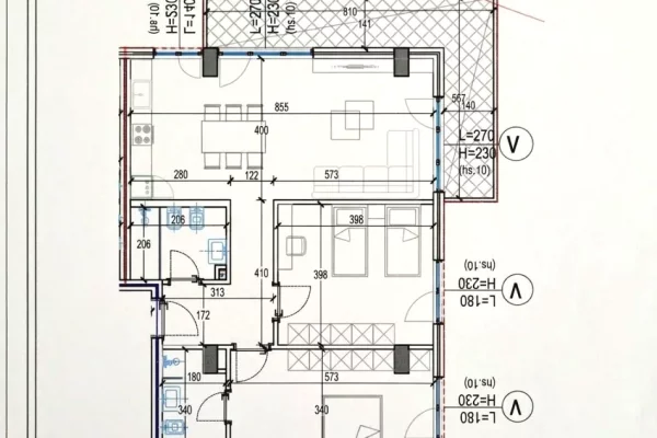 Shitet apartament 2+1+2 tek Rezidenca Kodra e Diellit 2 .